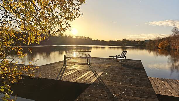 istock Wooden Jetty Calm Lake Sunset 2248498665