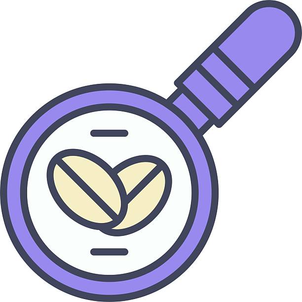 stockillustraties, clipart, cartoons en iconen met coffee beans icon vector element - coffeebeans