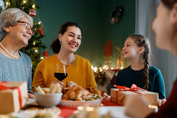 istock family celebrating Christmas 2248508420