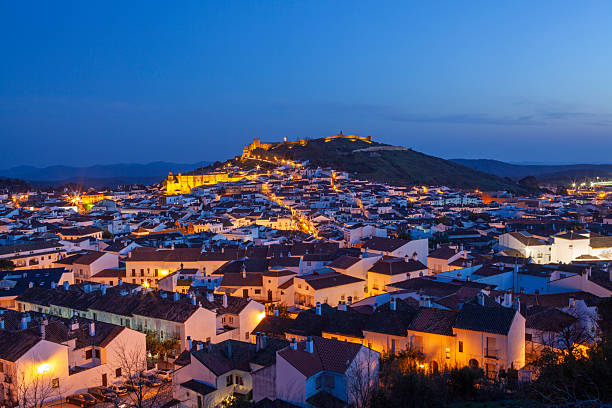 istock Village of Aracena at dusk 2248508778