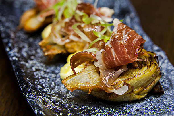 istock Artichoke and raw ham canape 2248508820