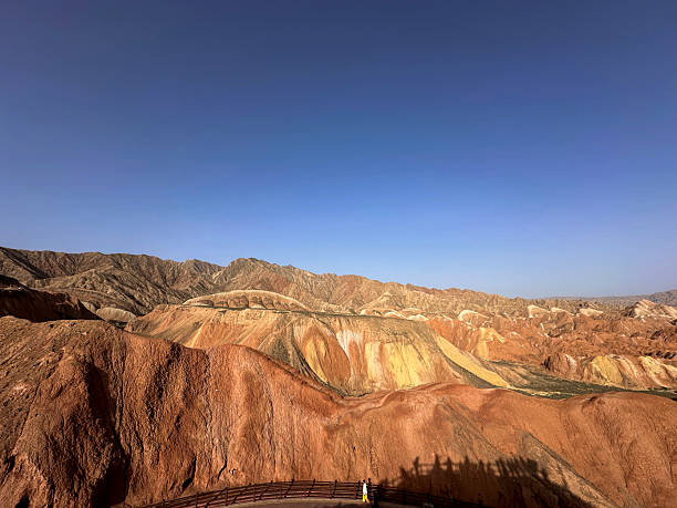 istock The Danxia geology viewed from the observation deck 2248518912