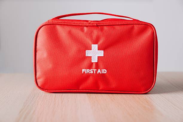 istock A Compact and Essential First Aid Kit Featuring a Bright Red Exterior Ideal for Emergency Medical Situations and Preparedness at Home or Outdoors 2248530786