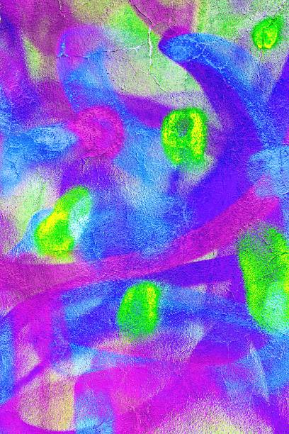 istock Vibrant Acid Trip Abstract Pattern in Neon Green, Blue, Purple, 80s, Y2K Designs 2248535420
