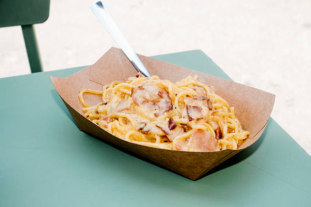 istock creamy spaghetti alla carbonara outdoors 2248542494