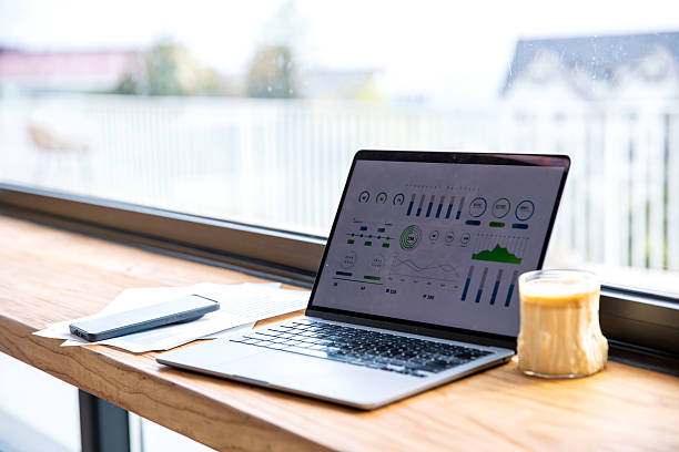 istock Financial statements on a laptop 2248544244