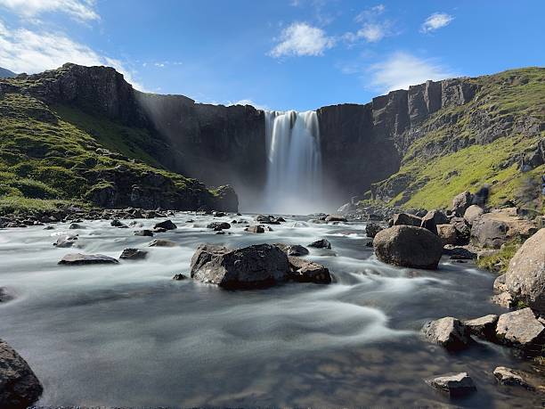 istock Waterfall in east Iceland 2248545064