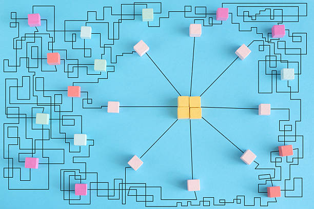 istock complex messy management, bureaucracy,red tape,organization and innovation,business disruption, complicated business process 2248548241