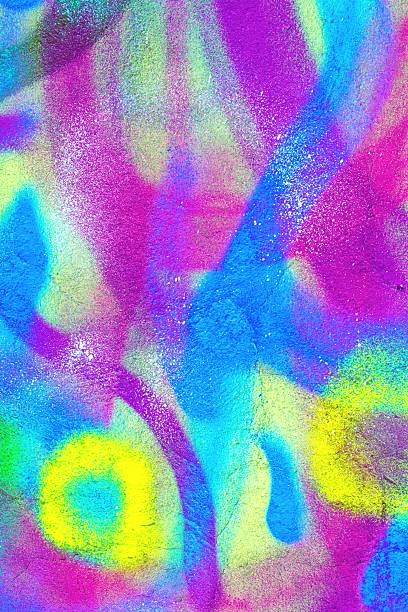 istock Vibrant Neon Spray Paint Pattern in Blue, Pink, Yellow for 80s, Y2K Aesthetic 2248553136