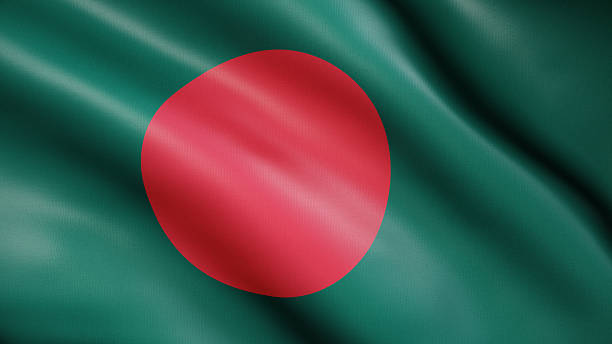 istock Fluttering silk flag of Bangladesh. Full Screen. 2248560049