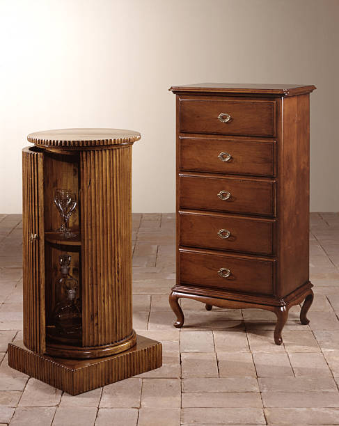 istock Still life of a wooden sideboard, classic style 2248561462