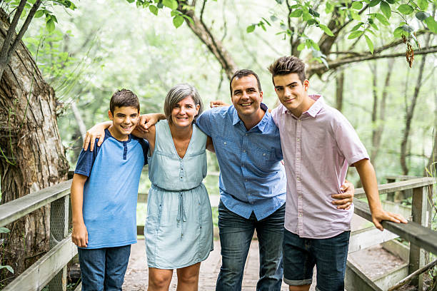 istock happy young family in forest having fun together 2248566082