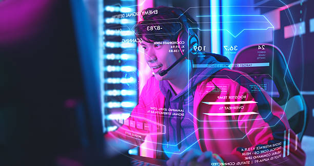istock esports gamer neon hologram interface 2248566162