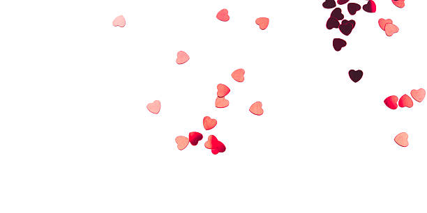 istock White background with red hearts. Valentine's day concept. 2248566255