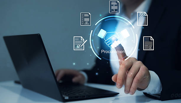 istock Procurement management.Procurement strategic process of sourcing, negotiating acquiring goods or services from external suppliers, ensuring cost efficiency,quality, supporting organizational growth. 2248570666