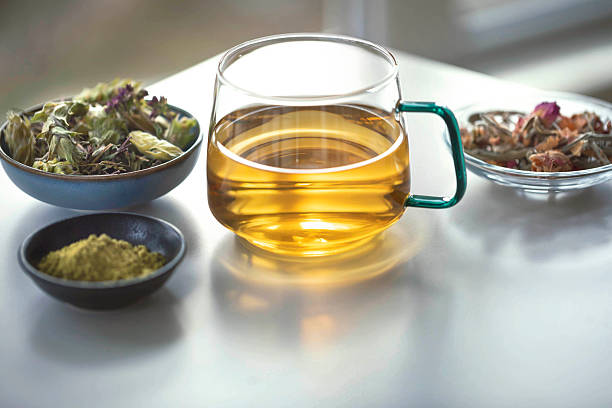 istock Herbal tea ritual with dried botanicals and matcha powder 2248570687