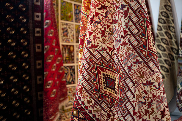 istock Traditional Turkish Kilim Rugs Display 2248588445