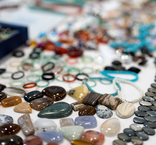 istock Colorful Gemstones and Beads Display 2248588959