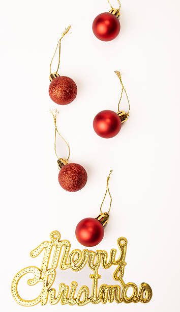 istock Christmas ornaments, beautiful Christmas ornaments positioned on a white background, selective focus. 2248597156