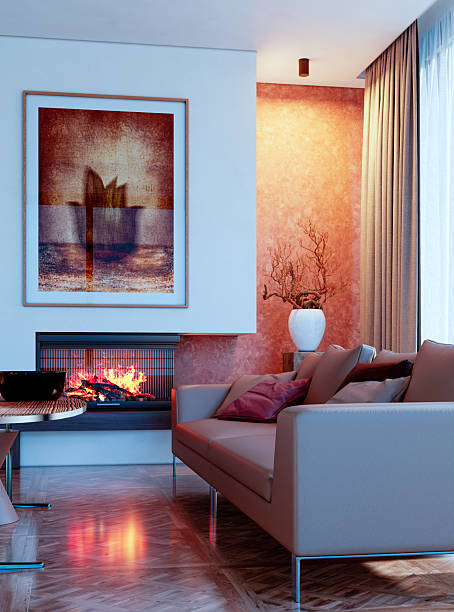 istock Large luxury modern bright interiors Living room mockup illustration 3D rendering image 2248597287