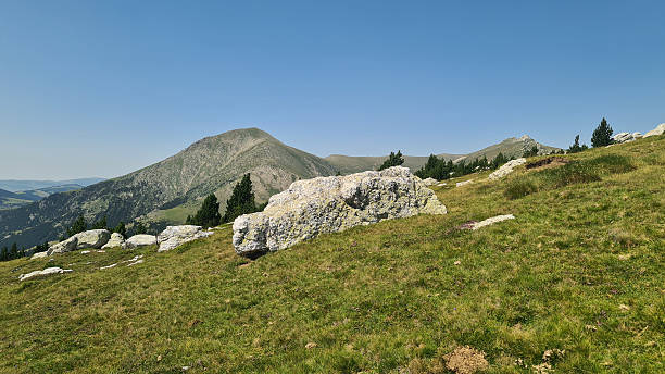 The Esquerdes de Rotjà are one of the most remarkable landscapes in the Canigou massif, in the Catalan Pyrenees (French Eastern Pyrenees). They comprise the largest of the quartz veins that cross the vast Canigou-Carança massif (a massif of Hercynian gneiss and granite) roughly from east to west. The quartz formations take the form of jagged and tormented rocks, sometimes resembling animals or the petrified faces of ancient giants. Overlooking both sides of the mountain (and thus the Mantet and Py nature reserves below), the rocky ridge also offers a magnificent panorama of the Canigou to the north and the Costabonne to the south (which marks the Franco-Spanish border).