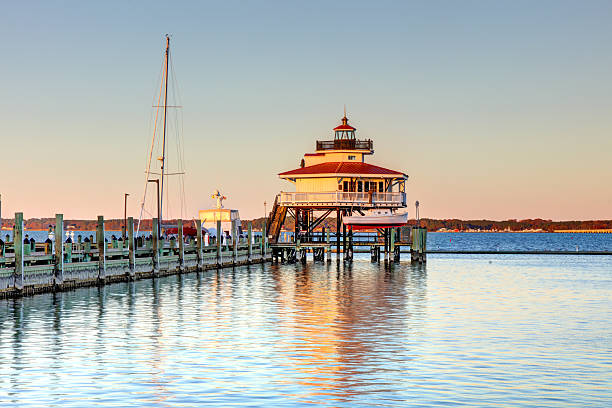 Lighthouse in Manteo in the Outer Banks - early morning shot - 30 second exposure.