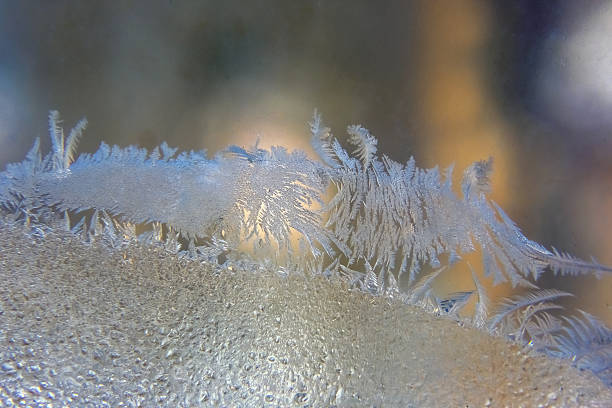 istock Intricate frost patterns decorating a frozen surface during winter's chill 2248613790