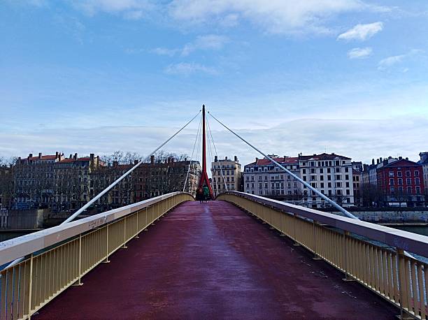 istock Cable Bridge Walkway toward Vieux Lyon 2248620751