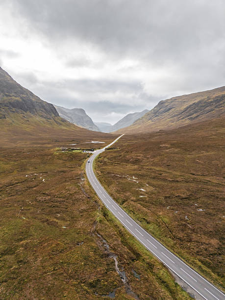 istock Glencoe valley and the three sisters mountains, scottish highlands 2248621743