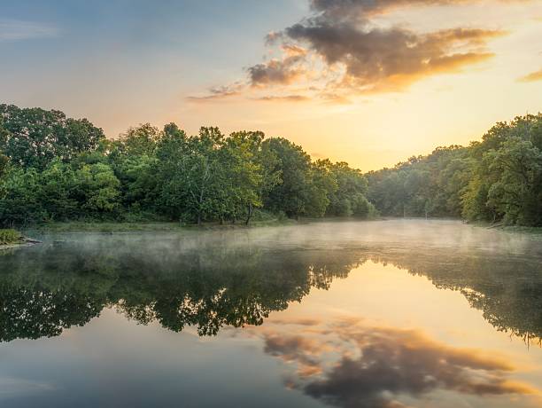 istock Serene lake landscape at sunrise 2248623587