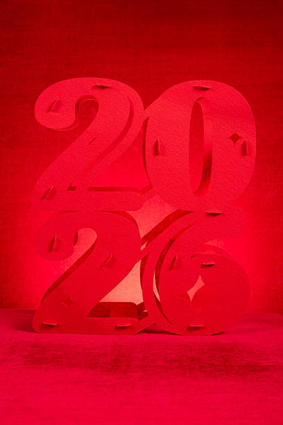istock Chinese New Year of 2026 decorations on red 2248625768