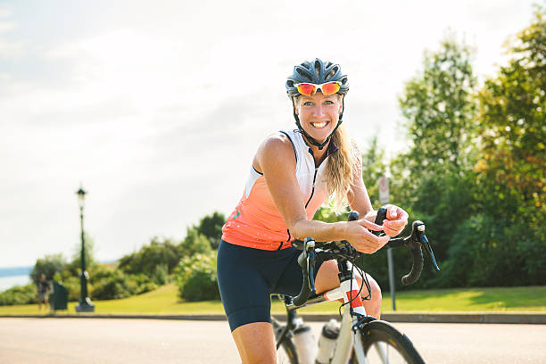 istock professional female cyclist in protective gear outdoors on a daytime 2248625885