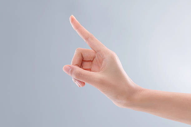 istock The White Hand Pointing Upward - Creative Close-Up 2248626289