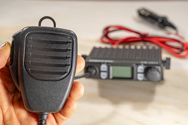 istock Handheld PTT with CB radio channel change buttons on channel 40 2248626511
