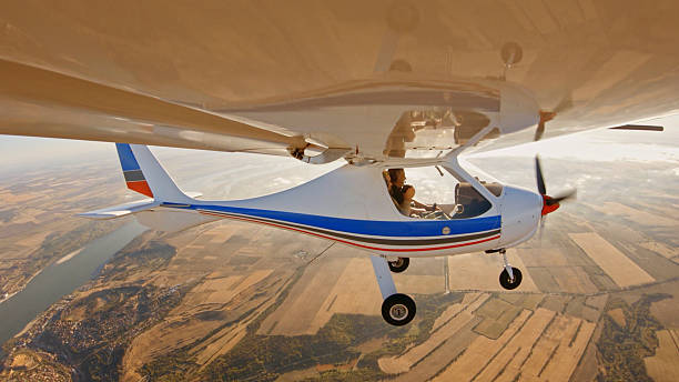 istock Epic Flight On Personal Airplane With Golden Sunlight 2248626815
