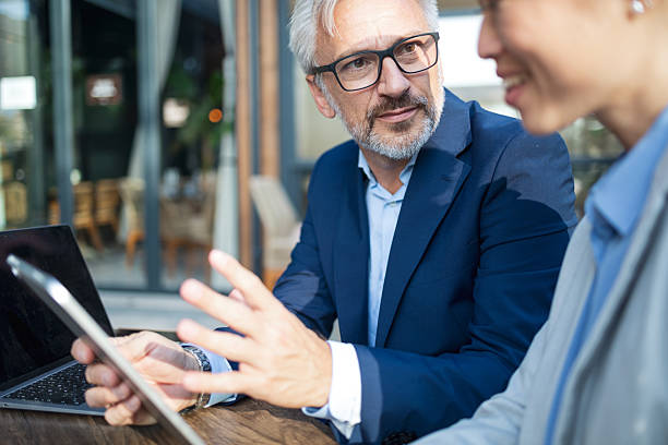 istock Business colleagues meeting discussing with tablet computer 2248626907