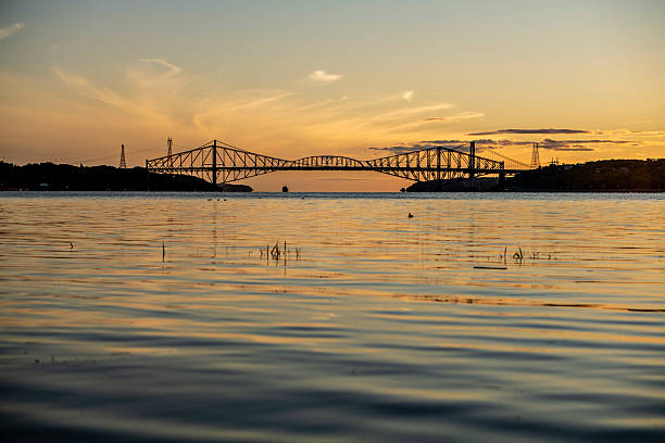 istock Quebec city bridge in Canada on the sunset 2248627194