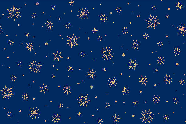 Seamless pattern with hand drawn sparks.