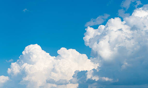 istock Beautiful view of blue sky with clouds at sunrise. Sky clouds background. Partly cloudy. Background cloud summer. Sky cloud clear with sunset. Natural sky 2248629532