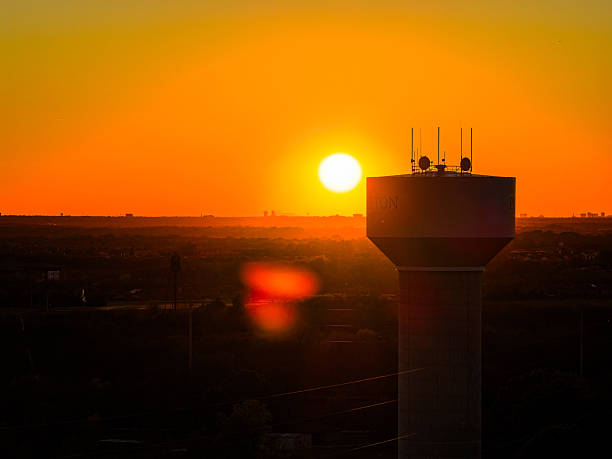 Aerial Drone Water Tower Princeton, Texas Collin County