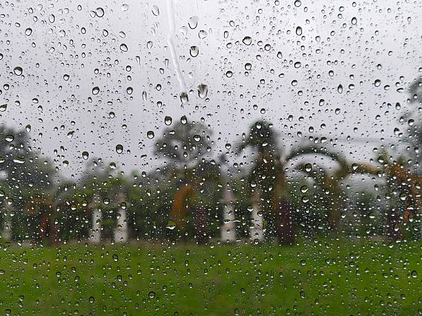 istock Raindrops on a car window that are not visible from the front. 2248645940