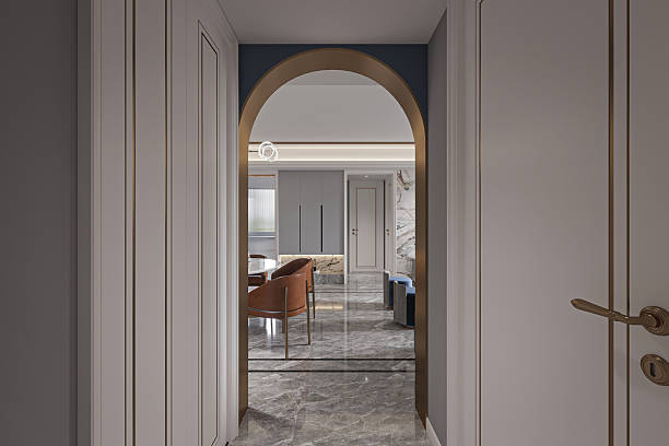 istock Elegant Hallway Archway Leading to Luxury Interior 2248650966
