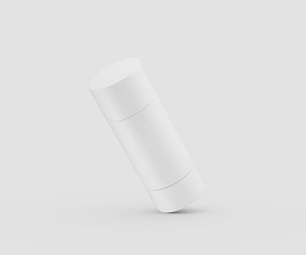 istock Blank white deodorant stick mockup for branding and design projects 3d illustration 2248659253