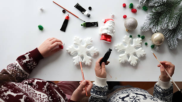 istock Idea for Christmas creativity with children. 2248660553