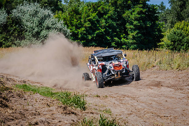 istock ATV / UTV / 4x4 driving on sandy track 2248663968