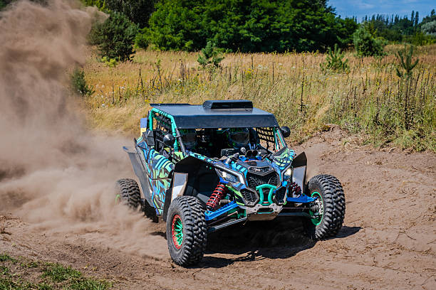 istock ATV (quad), buggy and UTV in the sand. Amateur competitions 2248663985