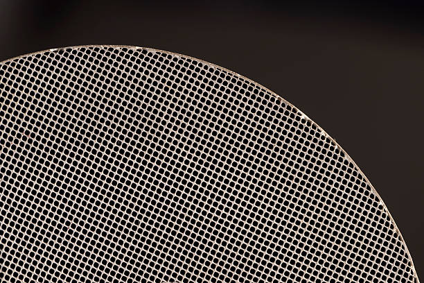 old ceramic catalyst made of modern ceramic materials, ceramic catalyst with a large number of holes for cleaning emissions after prolonged operation