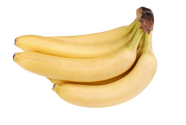 many yellow banana isolated