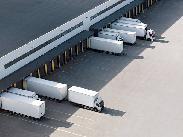 istock Aerial view of a modern distribution warehouse 2248667576