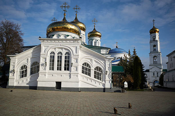 View of Raifa Bogoroditsky monastery male, Trinity Cathedral, Republic Tatarstan, Russia.